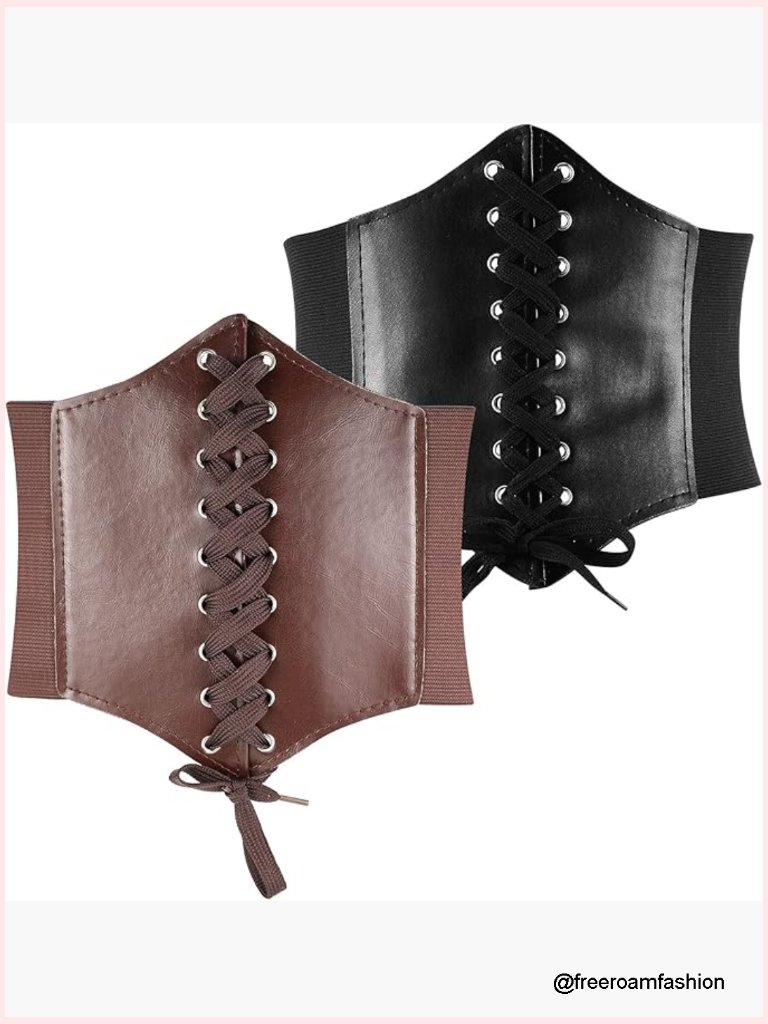 Vintage Elastic Waist Belt For Costumes Cosplay Renaissance
